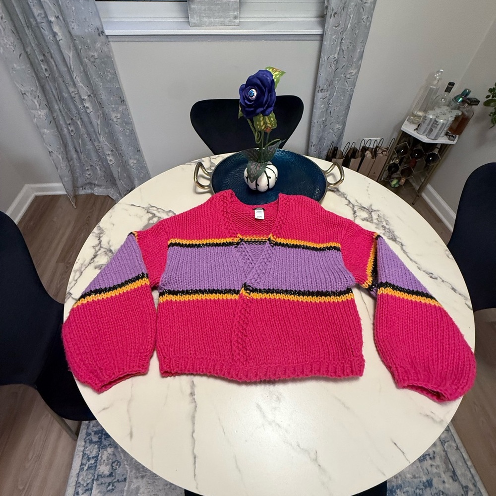 Colorful Women's Crew Neck Sweater